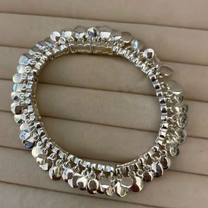 Silver charm bracelet
